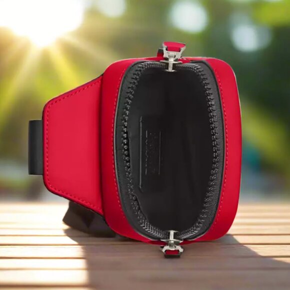 Coach Edge L Pack Mens Red Leather Small Sling Shoulder Bag CM154 ORG PKG - Picture 11 of 11